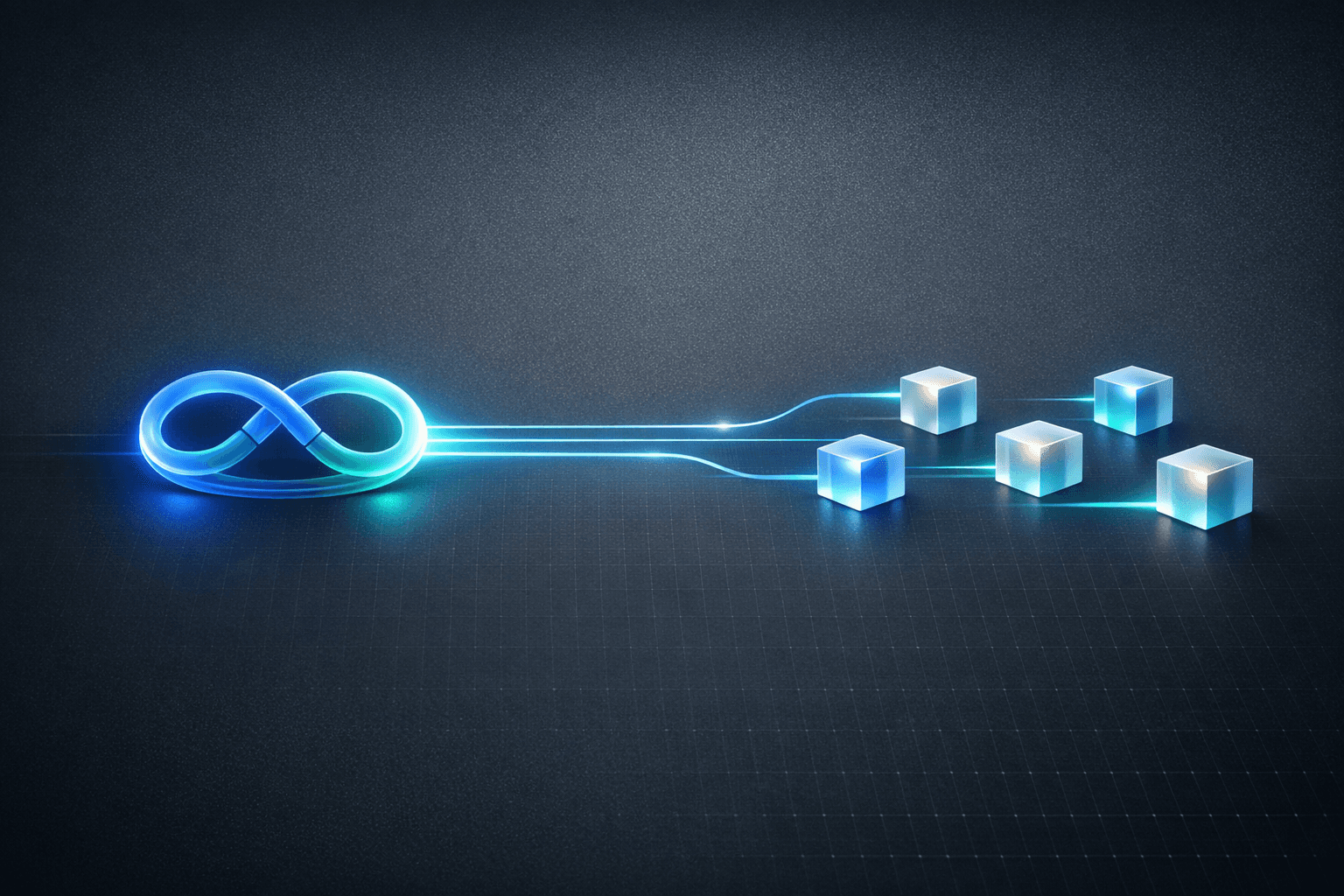 Minimal editorial abstraction of a protocol connection separating into independent, stateless requests in graphite, cobalt, and teal